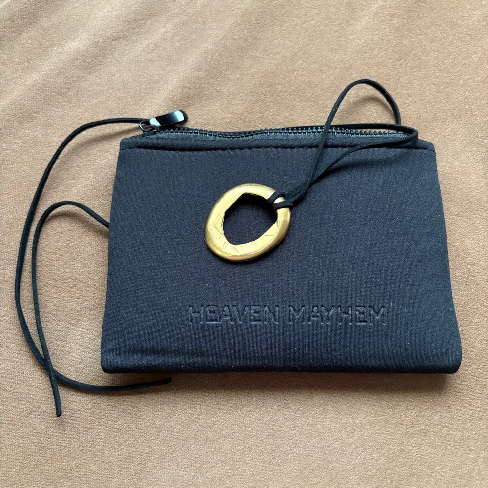 Heaven Mayhem mini gold pendant necklace